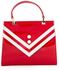 New In Banned Serene Waters Sailor 60's Handbag Red