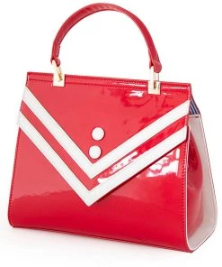 New In Banned Serene Waters Sailor 60's Handbag Red