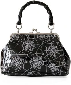 Banned Killian Spiderweb 50's Handbag Black New In