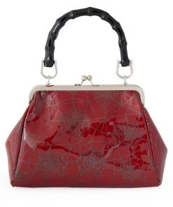 New In Banned Killian Spiderweb 50's Handbag Red