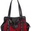 New In Banned Maplesage Damask Bag Red