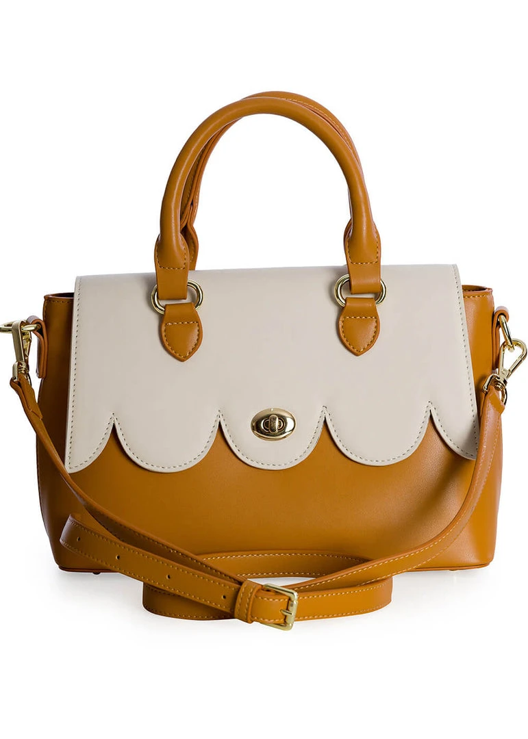 Banned Coquille 40's Handbag Brown New In