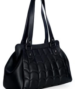 New In Banned Spider Bite Handbag Black