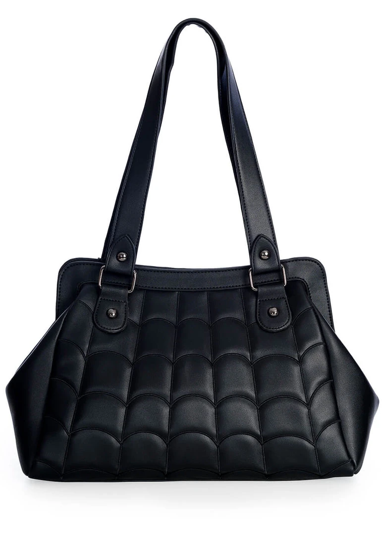 New In Banned Spider Bite Handbag Black