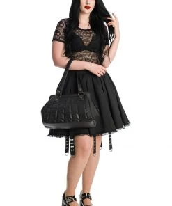 New In Banned Spider Bite Handbag Black