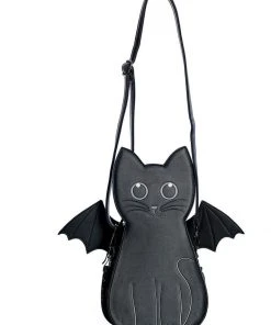 Banned Wendigo Cat Bat Backpack Black New In