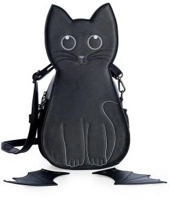 Banned Wendigo Cat Bat Backpack Black New In