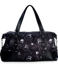 Banned Space Cat Gym Weekend Bag Black