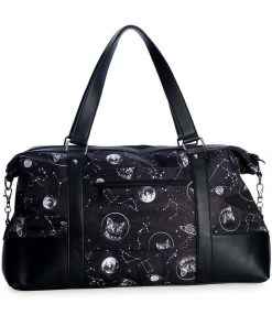 Banned Space Cat Gym Weekend Bag Black