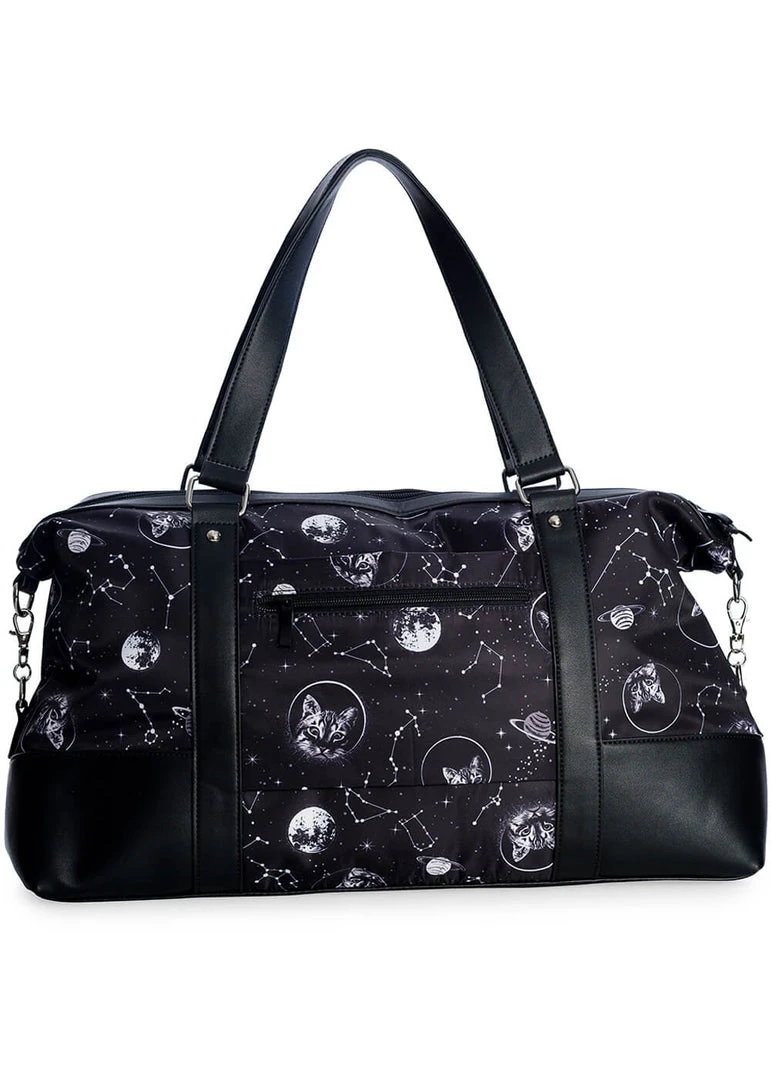 Banned Space Cat Gym Weekend Bag Black