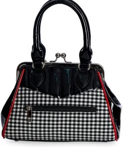 Banned Rockabilly Cherry 50's Handbag Black New In