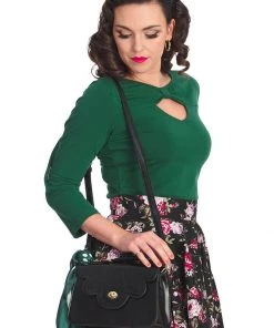 Banned Scalloped Handbag Black New In