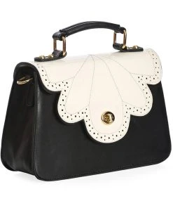 Banned Scalloped Handbag White New In