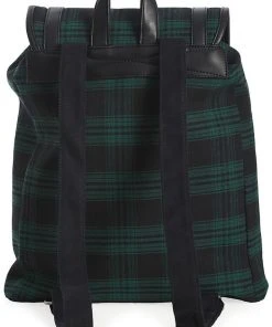 Banned Yami Check Backpack Green