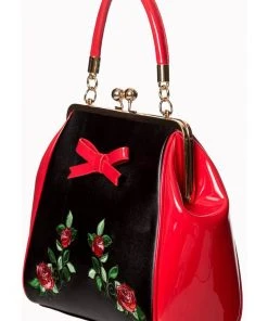 Banned Fantasy Handbag Black Red New In