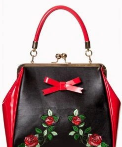 Banned Fantasy Handbag Black Red New In