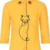 Banned Foxy 50's Blouse Mustard
