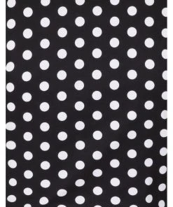 Banned Polkadot 50's Knotted Blouse Black