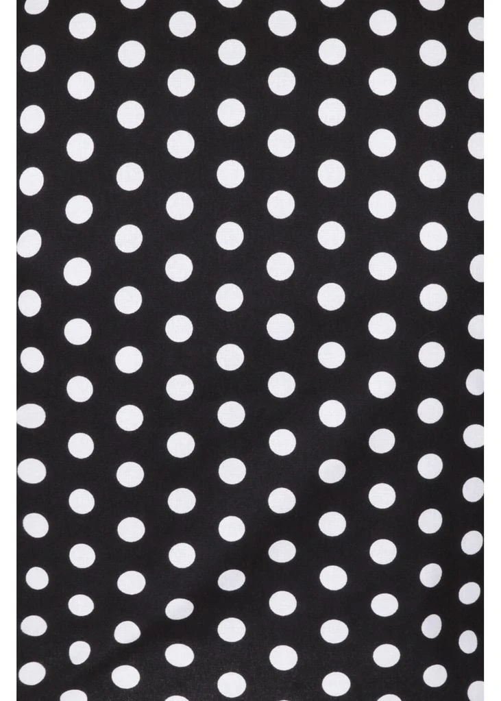 Banned Polkadot 50's Knotted Blouse Black