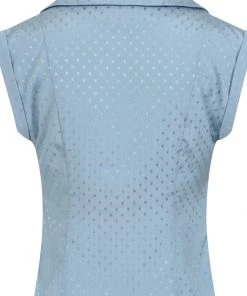 Banned Afternoon Tea Spot 40's Blouse Blue