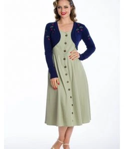 Banned Summer Berry Cherry 50's Bolero Navyblue New In