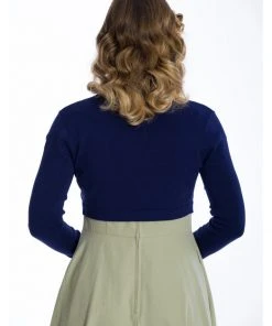 Banned Summer Berry Cherry 50's Bolero Navyblue New In