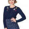 New In Banned Christmas Town 40's Cardigan Blue