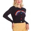 Banned Rainbow Days Ahead 60's Cardigan Black New In