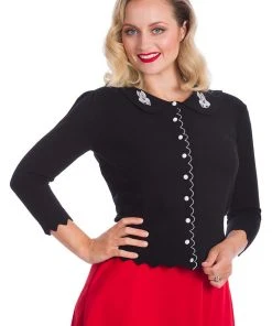 Banned Bunny Hop 40's Cardigan Black New In
