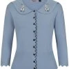 Banned Bunny Hop 40's Cardigan Blue New In