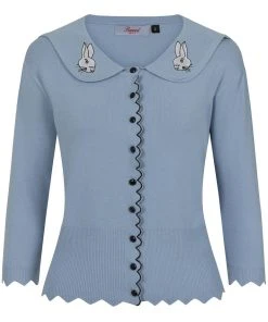 Banned Bunny Hop 40's Cardigan Blue New In