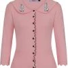 Banned Bunny Hop 40's Cardigan Blush