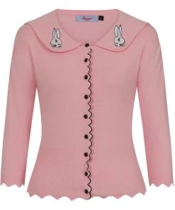 Banned Bunny Hop 40's Cardigan Blush