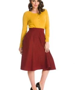 New In Banned Nina 50's Cardigan Mustard