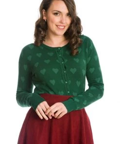 Banned True Love 50's Cardigan Green