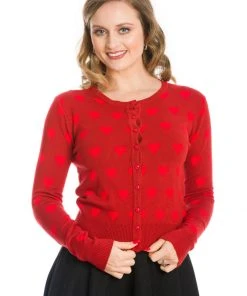 Banned True Love 50's Cardigan Red New In