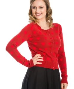 Banned True Love 50's Cardigan Red New In