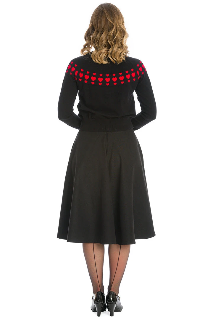 Banned Love Wins 50's Cardigan Black