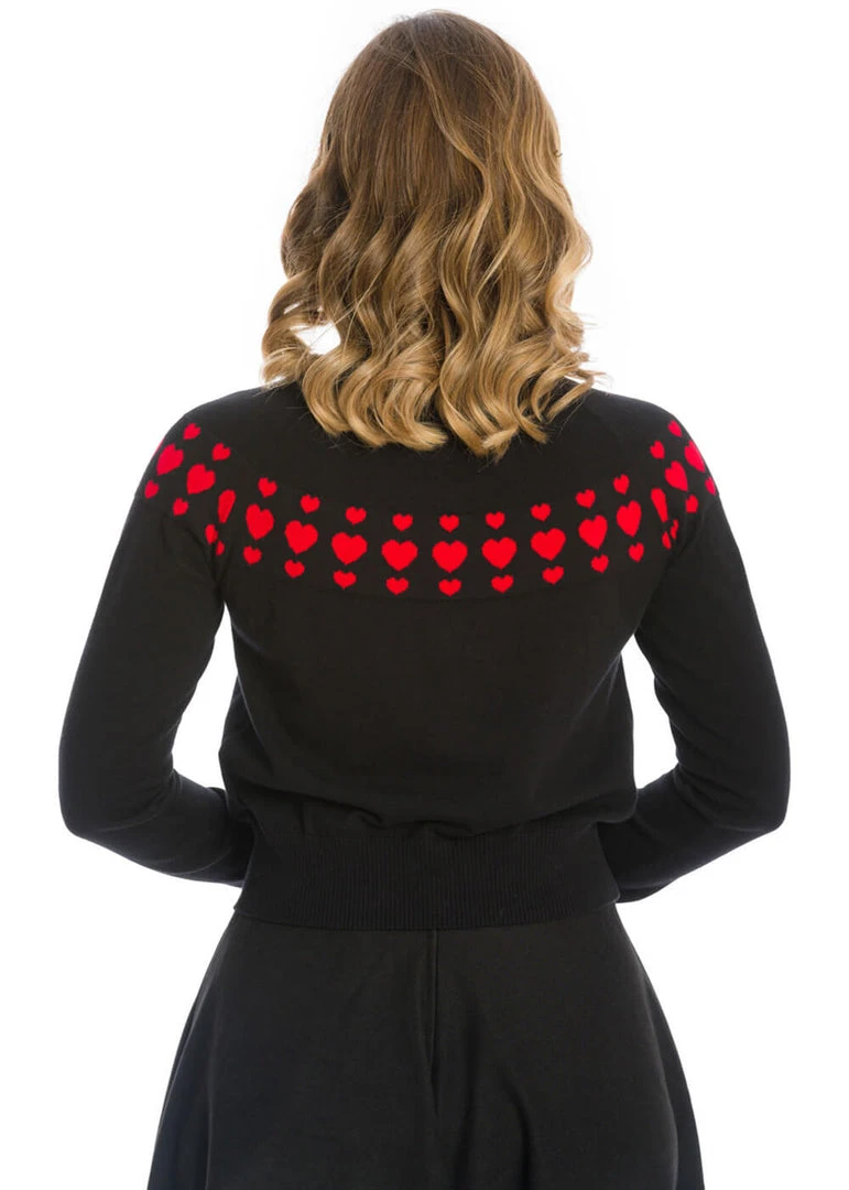 Banned Love Wins 50's Cardigan Black