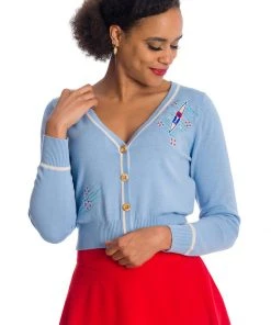 Banned Regatta Boat Cardigan Blue New In