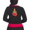 Banned Cherry Blaze 50's Cardigan Black