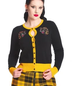 Banned Black Panther 70's Cardigan Black