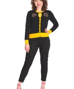 Banned Black Panther 70's Cardigan Black