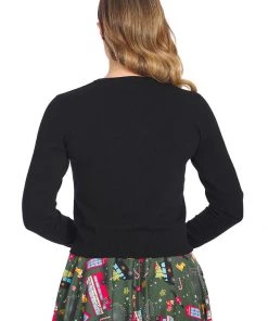 Banned Queens Cab 50's Cardigan Black