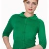 New In Banned April Bow 40's Cardigan Green