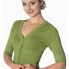 Banned Overload 50's Cardigan Apple Green