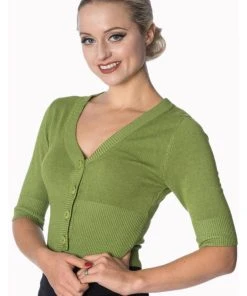 Banned Overload 50's Cardigan Apple Green