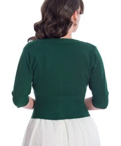 Banned Overload 50's Cardigan Dark Green