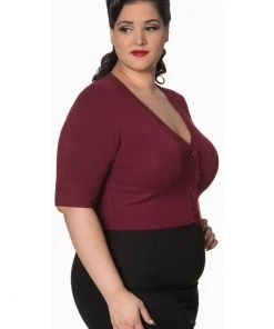 New In Banned Overload Cardigan Burgundy Color