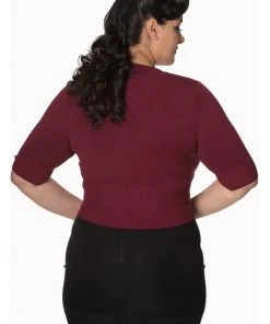 New In Banned Overload Cardigan Burgundy Color